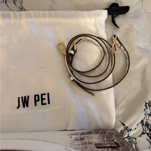 JW PEI Two-Tone Crocodile Embossed Clutch - Picture 5 of 5